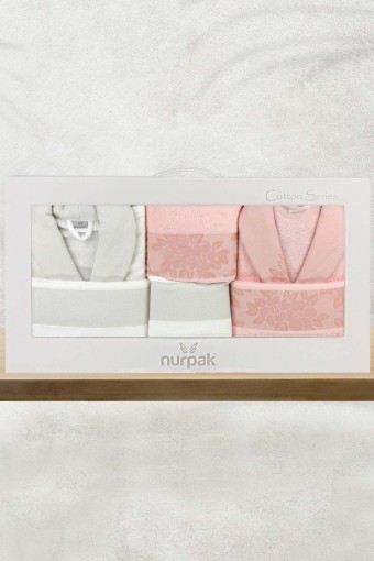 NURPAK - Nurpak Nazar 8 Parça Aile Bornoz Seti