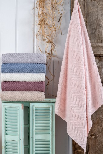 NURPAK - Nurpak Unisex Banyo Havlusu Zikzak 90x150