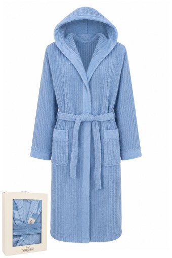 NURPAK - Nurpak Unisex Tek Bornoz Ekol Kapüşonlu (1)