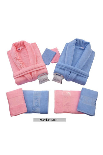 NURPAK - Nurpak Unisex Yetişkin Aile Bornoz Seti Bambu 10 Parça (1)