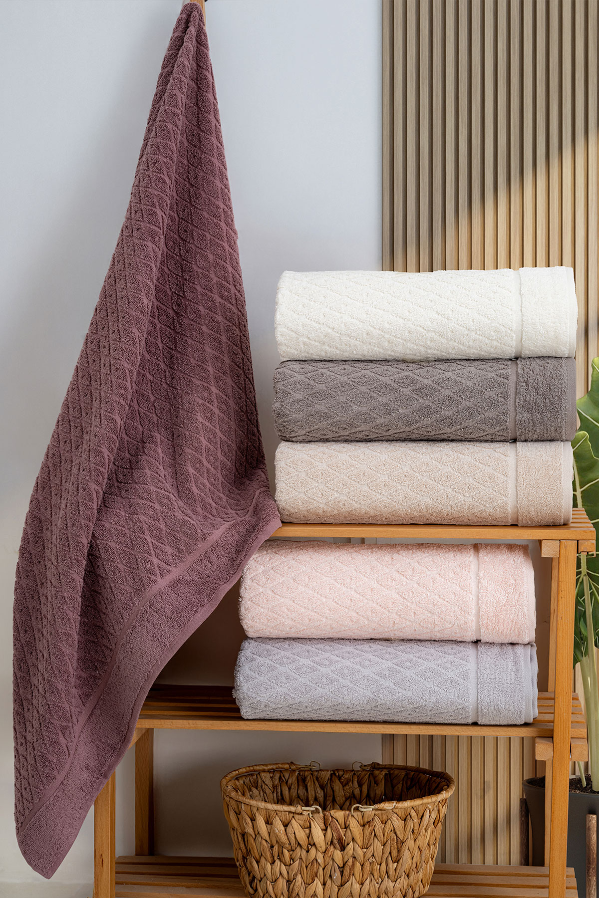 Nurpak Unisex Banyo Havlusu Fulya 90x150 - Thumbnail