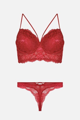 NURTEKS - Nurteks Kadın Fantezi Desteksiz Sütyen ve Külot Takımı (1)