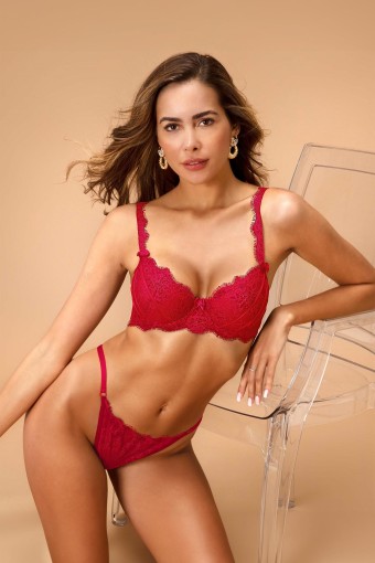 NURTEKS - Nurteks Kadın Fantezi Desteksiz Sütyen Ve Külot Takımı Danteli