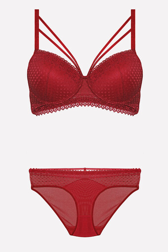 NURTEKS - Nurteks Kadın Fantezi Desteksiz Sütyen ve Külot Takımı (1)