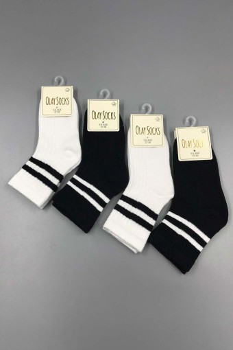 OLAY-KOŞAR - Olay Erkek Çocuk Çizgili Pamuk Çorap