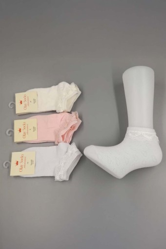 OLAY-KOŞAR - Olay Kız Çocuk Dantelli Çorap (1)