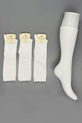 OLAY-KOŞAR - Olay Kız Çocuk Diz Altı Pamuk Çorap (1)