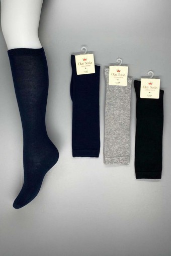 OLAY-KOŞAR - Olay Kız Çocuk Diz Altı Pamuk Çorap