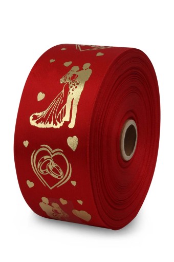 PINAR-TUHAFİYE HIRDAVAT - Pınar Kurdele 22 Numara Gelin-Damat Desenli 66 Mm Büyük (1)