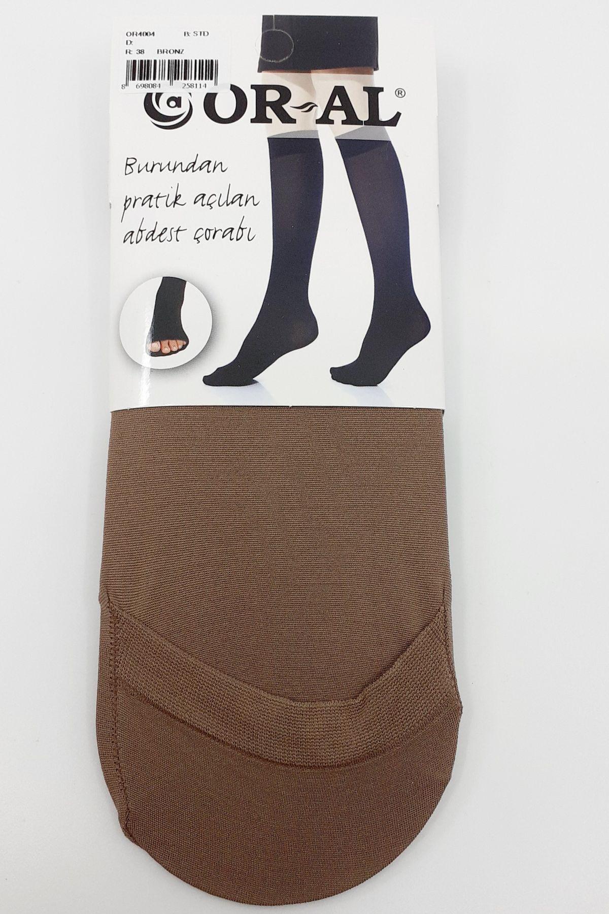 Oral Kadın Abdest Çorabı Dizaltı - Oral4004 - Thumbnail