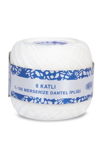 ÖREN BAYAN-CORNER - Ören Bayan Dantel İpliği Merserize No:50 6 Kat 100 Gr Mavi Bantlı (1)