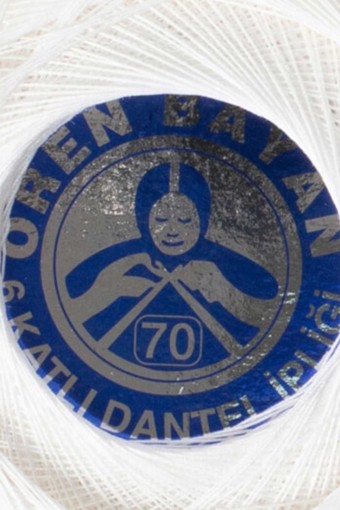 ÖREN BAYAN-CORNER - Ören Bayan Dantel İpliği Merserize No:70 6 Kat 100 Gr Mavi Bantlı (1)