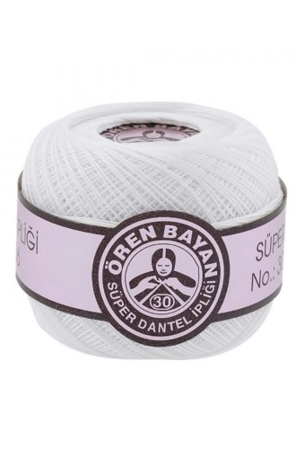 ÖREN BAYAN-CORNER - Ören Bayan Dantel İpliği Süper No:30 3 Kat 100 Gr (1)
