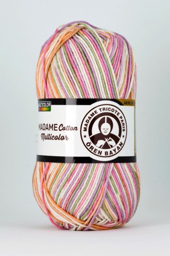 ÖREN BAYAN YÜN AKRİLİK - Ören Bayan El-Örgü İpliği Madame Cotton Multicolor 100 Gr (1) ÖREN BAYAN YÜN AKRİLİK - Ören Bayan El-Örgü İpliği Madame Cotton Multicolor 100 Gr (1)