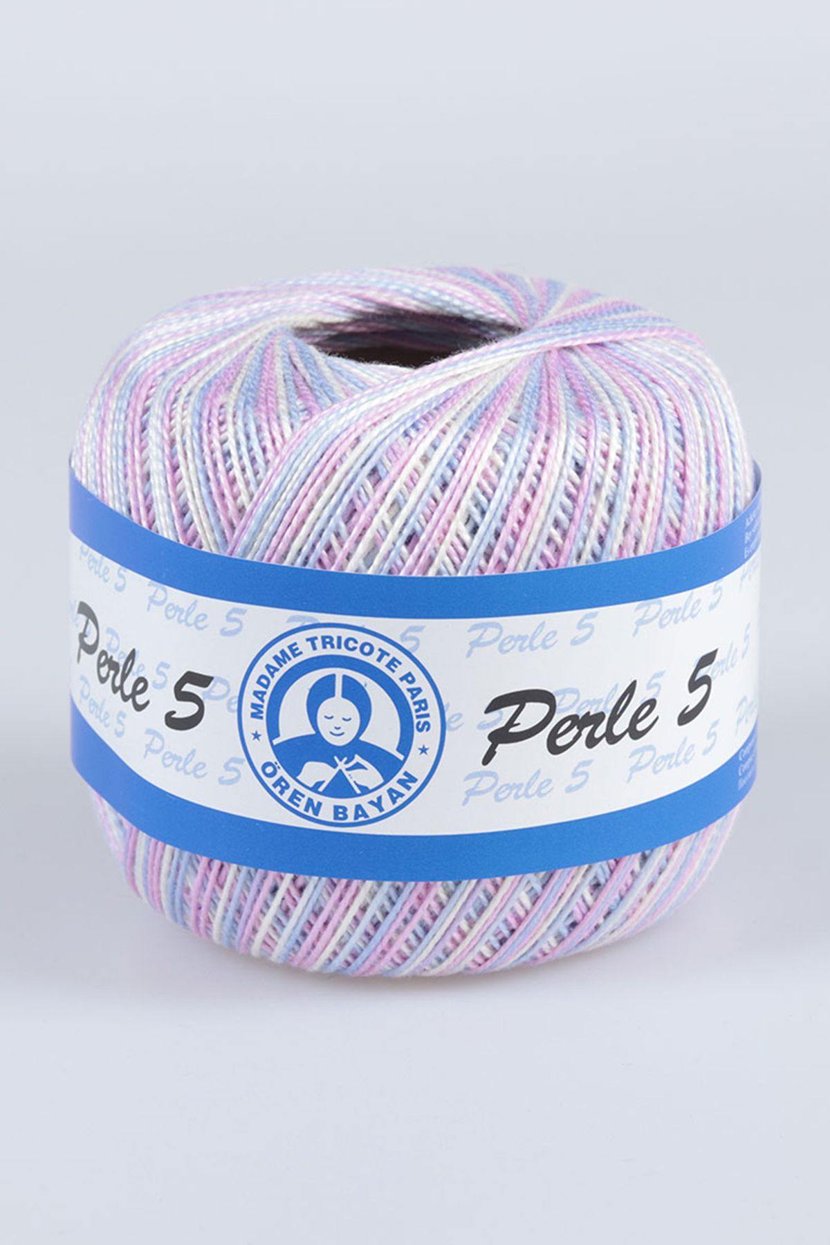 Ören Bayan El Örgü İpliği Perle 5 Mtp 50 GRAM - Thumbnail