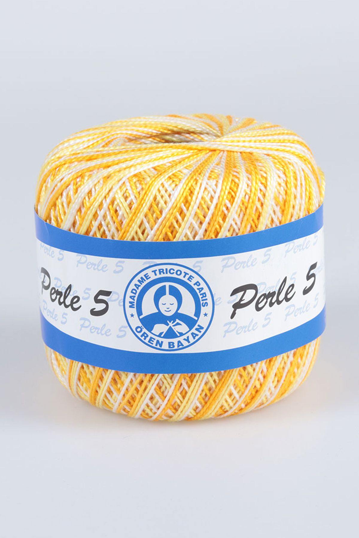 Ören Bayan El Örgü İpliği Perle 5 Mtp 50 GRAM - Thumbnail