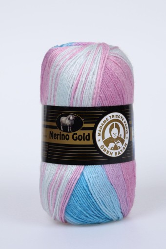 ÖREN BAYAN YÜN AKRİLİK - Ören Bayan Merino Gold Batik El Örgü İpi 100gr