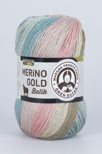 ÖREN BAYAN YÜN AKRİLİK - Ören Bayan Merino Gold Batik El Örgü İpi 100gr (1)