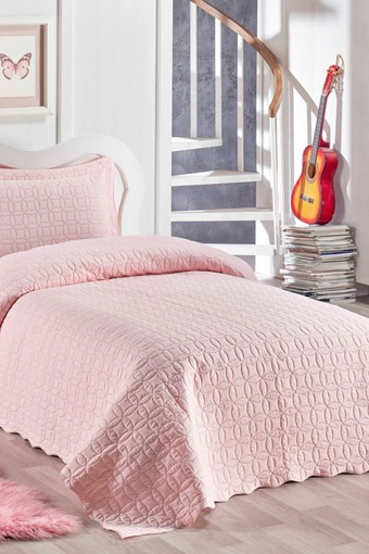 ÖRTÜM - Örtüm Yatak Örtüsü Kapitone Daisy Düz Renk Tek Kişilik