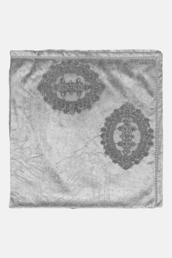 PALET  ÇEYİZ - Palet Çeyiz Bohça Kadife Kenarları İncili 100x100 Cm