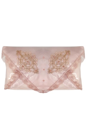 PALET  ÇEYİZ - Palet Çeyiz Köşe Çift Nakışlı Bohça 90x90 Cm