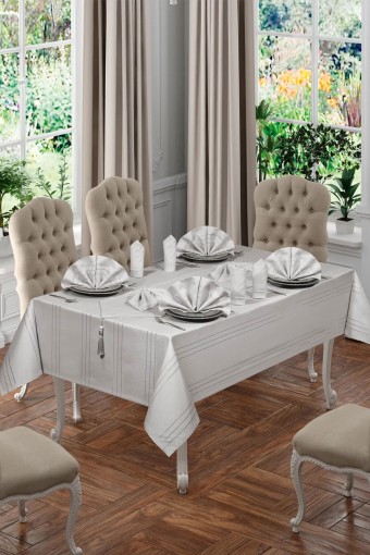 PALET  ÇEYİZ - Palet Çeyiz Masa Örtüsü Keten 160X220 Cm Colber (1)