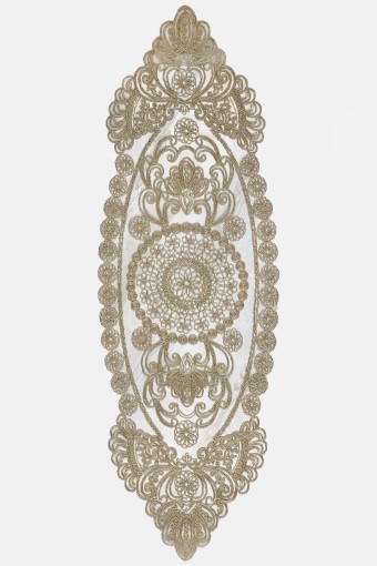 PALET  ÇEYİZ - Palet Çeyiz Runner Ortası Büyük Çiçek 3 'Lü