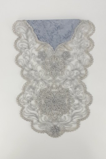 PALET  ÇEYİZ - Palet Çeyiz Runner Örümcek Desen Orta Kadife Simli