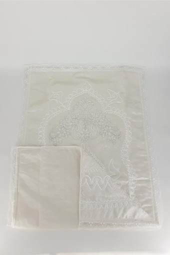 PALET  ÇEYİZ - Palet Çeyiz Seccade Lüks Güpürlü Kadife (1)