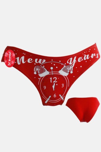 PAPATYA-DR.BUNGY - Papatya Dr Bungy Kadın Bikini Külot Yılbaşı Baskılı (1)