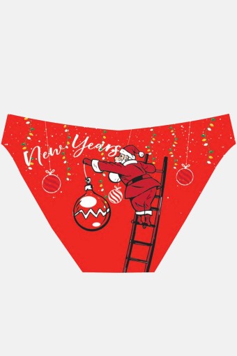 PAPATYA-DR.BUNGY - Papatya Dr Bungy Kadın Bikini Külot Yılbaşı Baskılı (1)