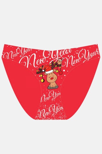 PAPATYA-DR.BUNGY - Papatya Dr Bungy Kadın Bikini Külot Yılbaşı Baskılı