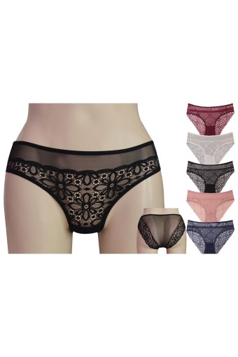 PAPATYA - Papatya Helena Paris Kadın Bikini Külot Ön Üst Tül Alt Arka Bant