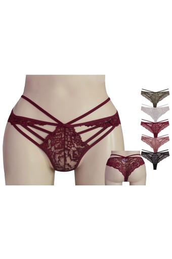 PAPATYA-DR.BUNGY - Papatya Helena Paris Kadın Tanga Külot Komple Bant İpli