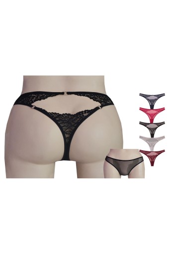PAPATYA-DR.BUNGY - Papatya Helena Paris Kadın Tanga Külot Ön Tül Arka Bant
