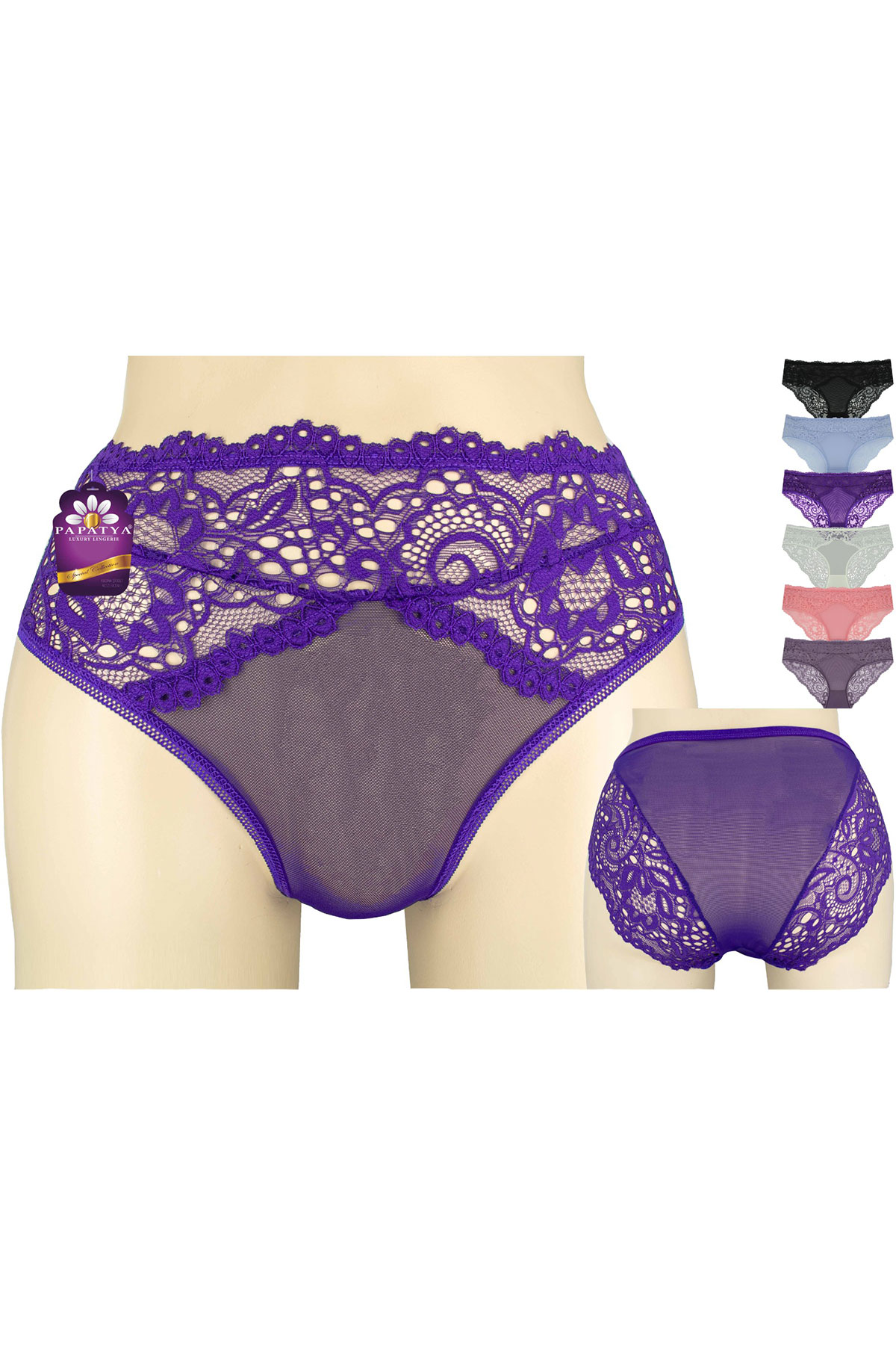 Papatya Kadın Bato Külot Dantelli - Thumbnail