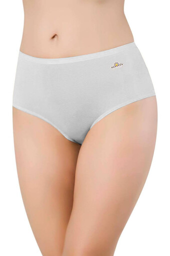 Papatya Kadın Yüksek Bel Modal Bato Külot - Ekru - XL - Thumbnail (2)