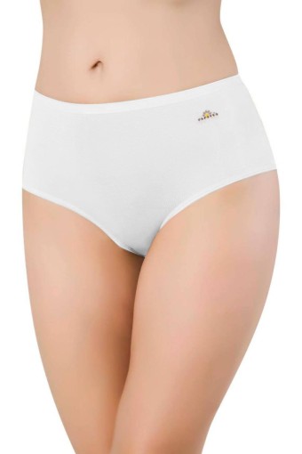 PAPATYA - Papatya Kadın Yüksek Bel Modal Bato Külot - Beyaz - 2XL