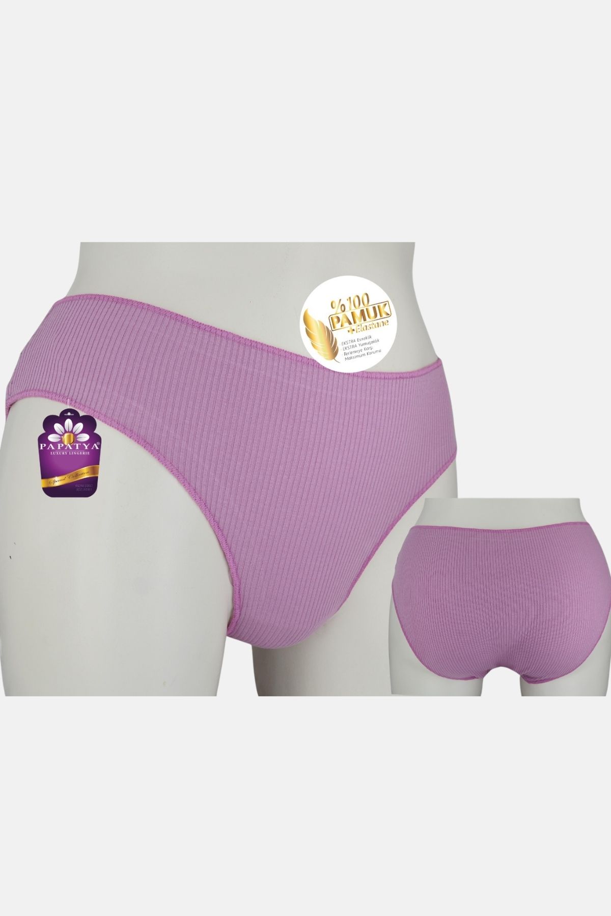 Papatya Kadın Bikini Külot Komple Ribana - Thumbnail