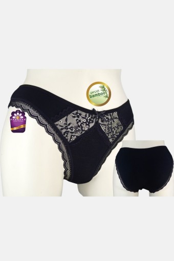 PAPATYA - Papatya Kadın Bikini Külot Ön Orta Bant Alt Arka Bambu (1)