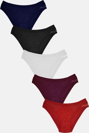 PAPATYA - Papatya Kadın Bikini Külot Ön Orta Ve Yan Bant Arka Pamuk