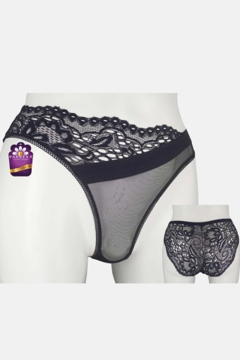 PAPATYA - Papatya Kadın Bikini Külot Ön Tül Asimetrik Arka Yan Bant