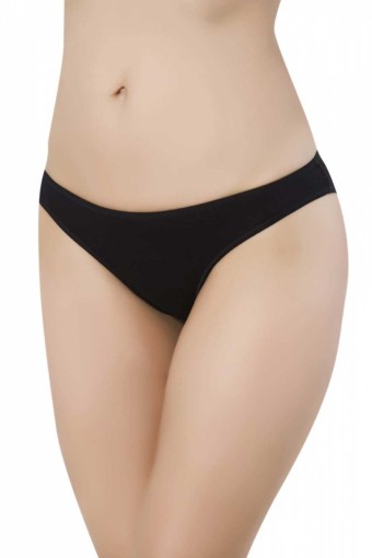 PAPATYA - Papatya Kadın Viskon İzsiz Dikişsiz Külot - Siyah - S