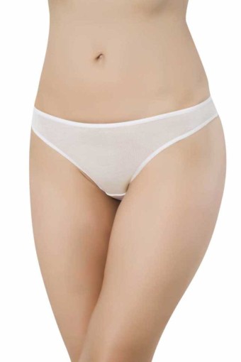PAPATYA - Papatya Kadın Viskon İzsiz Dikişsiz Külot - Ekru - S
