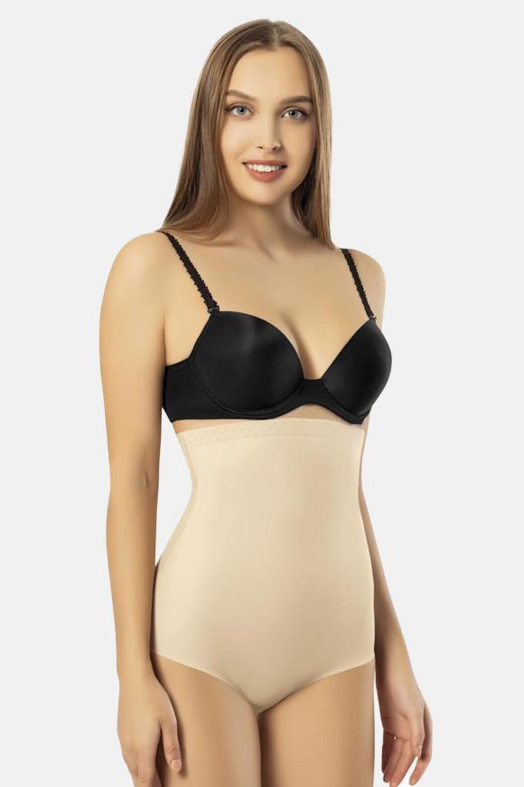 G&G 2931 Karın Balen Destekli Slip Lazer Korse - Siyah