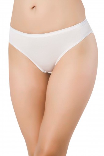 PAPATYA - Papatya Kadın Bambu Slip Külot - Beyaz - XL (1)