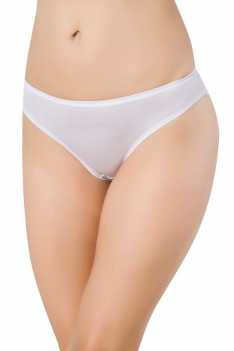 Papatya Kadın Bambu Slip Külot - Ekru - XL - Thumbnail (2)