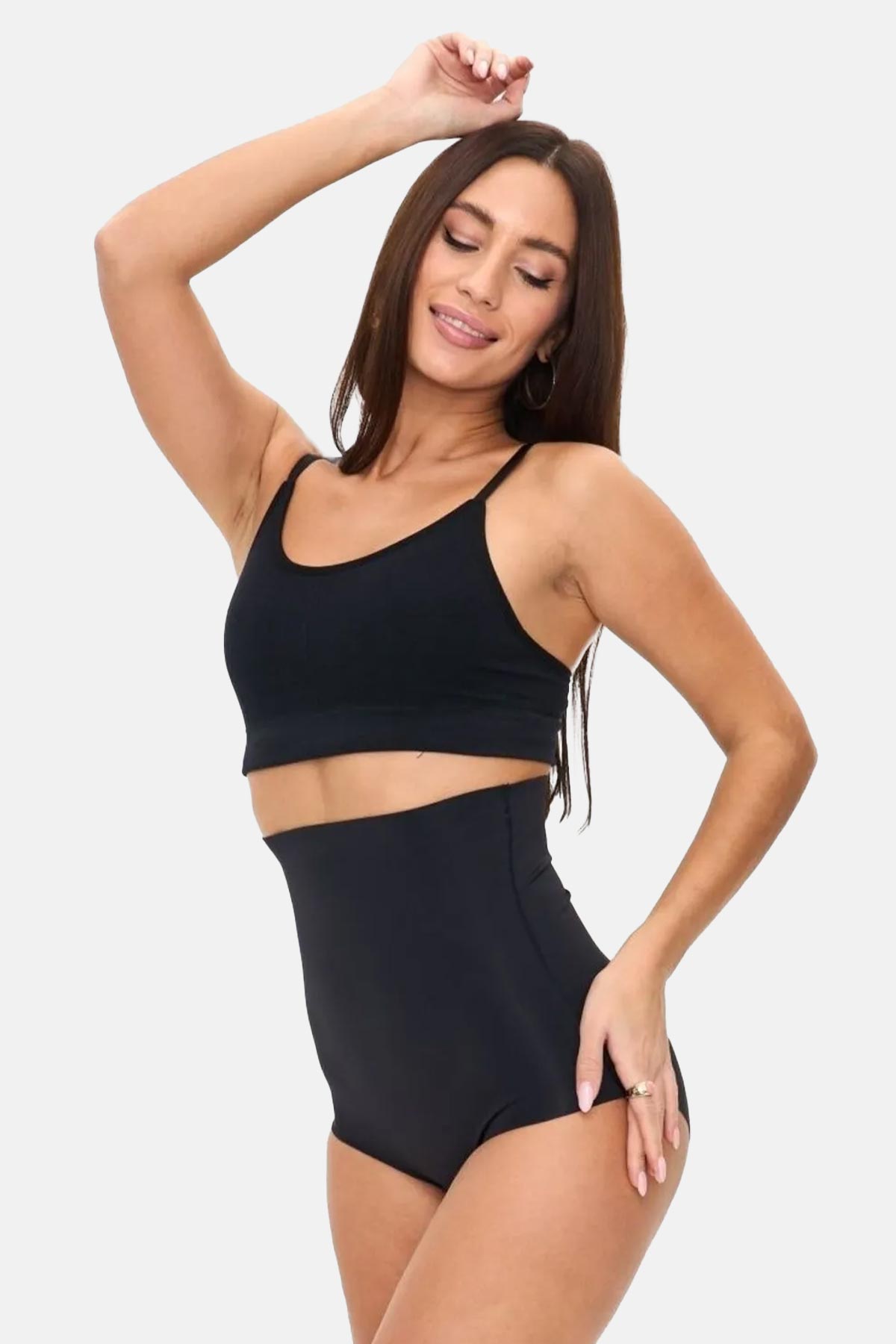 Papatya Kadın Korse Külot Yüksek Bel Lazer Kesim - Thumbnail