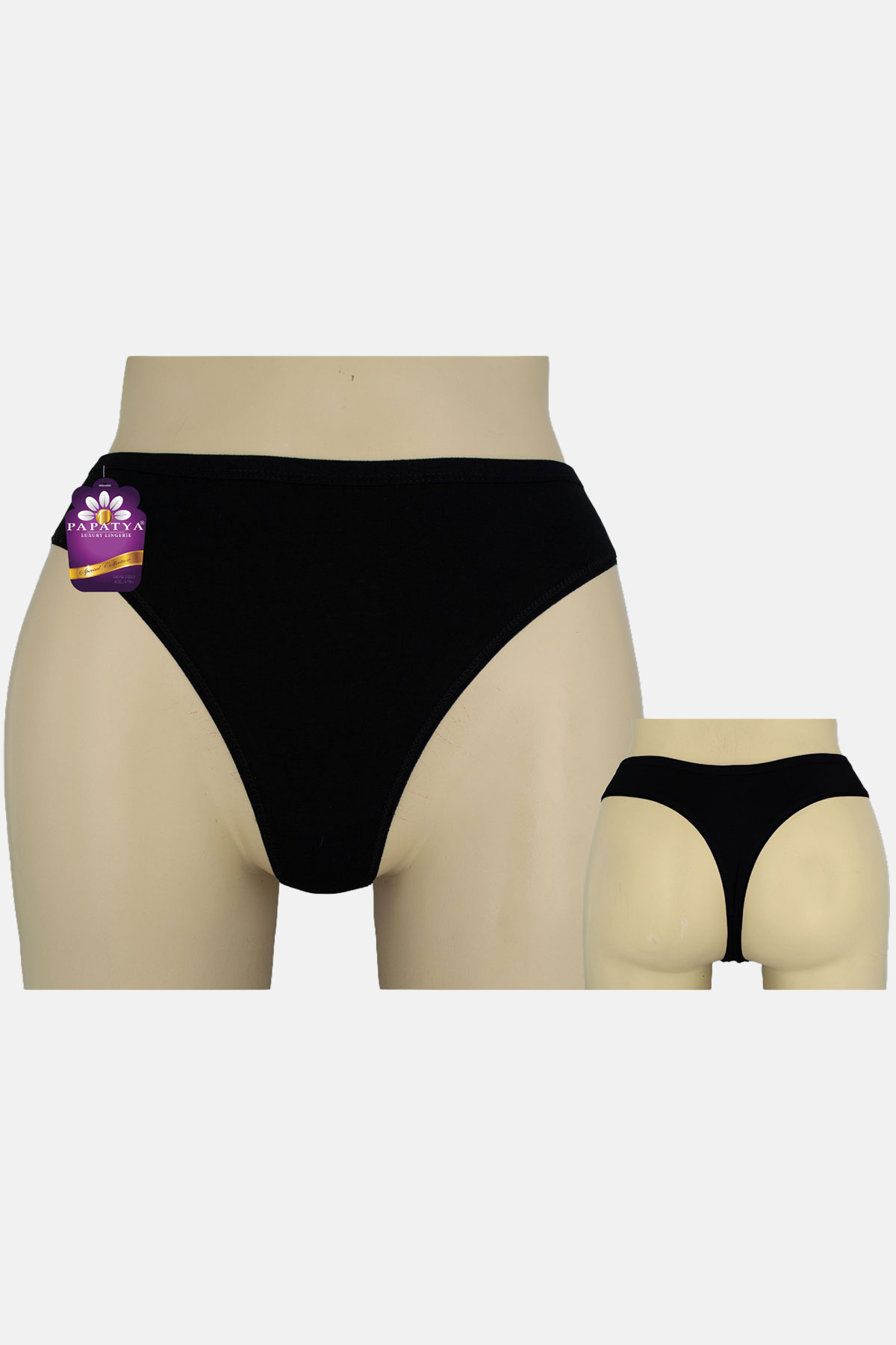 Papatya Kadın Tanga Büyük Beden Pamuklu - Thumbnail