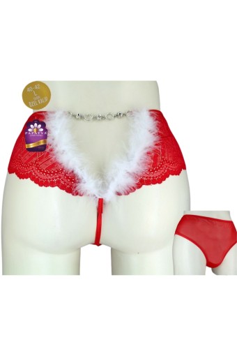 PAPATYA - Papatya Kadın Tanga Külot Bato Ön Üst Bant Alt Tül Arka Yan Bant (1)